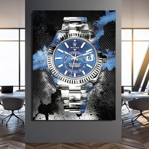 Rolex Sky dweller Carbon II - Canvas wall art, Wall prints, Framed wall art, Canvas print, Extra large canvas wall art, Home office decor