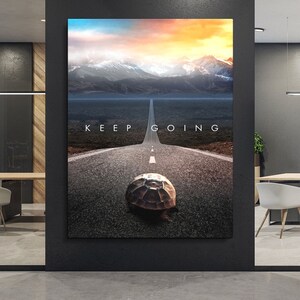 Keep Going X - Canvas art, Printable wall art, large wall art, inspirational wall art, living room wall art prints, framed wall art