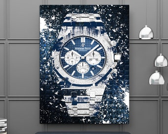 Audemars Piguet Royal Oak XIV - Luxury Watch Artwork, Canvas Wall Art, Modern Wall Art, Watch Poster, Custom Canvas Prints, Watch Art