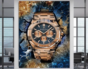 Audemars Piguet Royal Oak XIV - Luxury Watch Artwork, Canvas Wall Art, Modern Wall Art, Watch Poster, Custom Canvas Prints, Watch Art