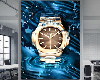 Patek Philippe Nautilus XIV - Lyxigt klockkonstverk, Canvastavlor, Modern väggkonst, Klockposter, Anpassade canvastavlor, Klockkonst
