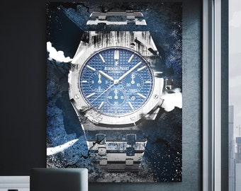 Audemars Piguet Royal Oak XIV - Luxury Watch Artwork, Canvas Wall Art, Modern Wall Art, Watch Poster, Custom Canvas Prints, Watch Art