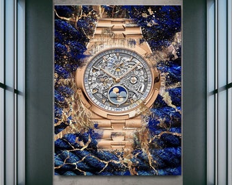 Vacheron Constantin Overseas XIV - Luxus Uhr Kunstwerk, Leinwand Wandkunst, Moderne Wandkunst, Uhr Poster, Individuelle Leinwand Drucke, Uhr Kunst