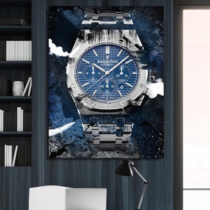 Audemars Piguet Royal Oak IV - Canvas wall art,  Wall prints, Framed wall art, Canvas print, Extra large canvas wall art, Home office decor