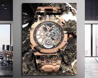 Audemars Piguet Openworked XIV - Luxury Watch Artwork, Canvas Wall Art, Modern Wall Art, Watch Poster, Custom Canvas Prints, Watch Art