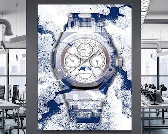 Audemars Piguet Perpetual Calendar XIV Luxury Watch Artwork, Canvas Wall Art, Modern Wall Art, Watch Poster, Custom Canvas Prints, Watch Art