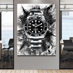 Rolex Submariner XIV - Luxury Watch Artwork, Canvas Wall Art, Modern Wall Art, Watch Poster, Custom Canvas Prints, Watch Art