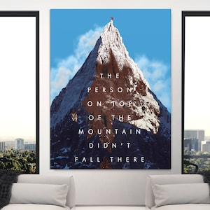 Inspirational Wall Art - On Top XIV - Motivational Poster, Canvas Wall Art, Modern Art, Wall Art Prints, Custom Art