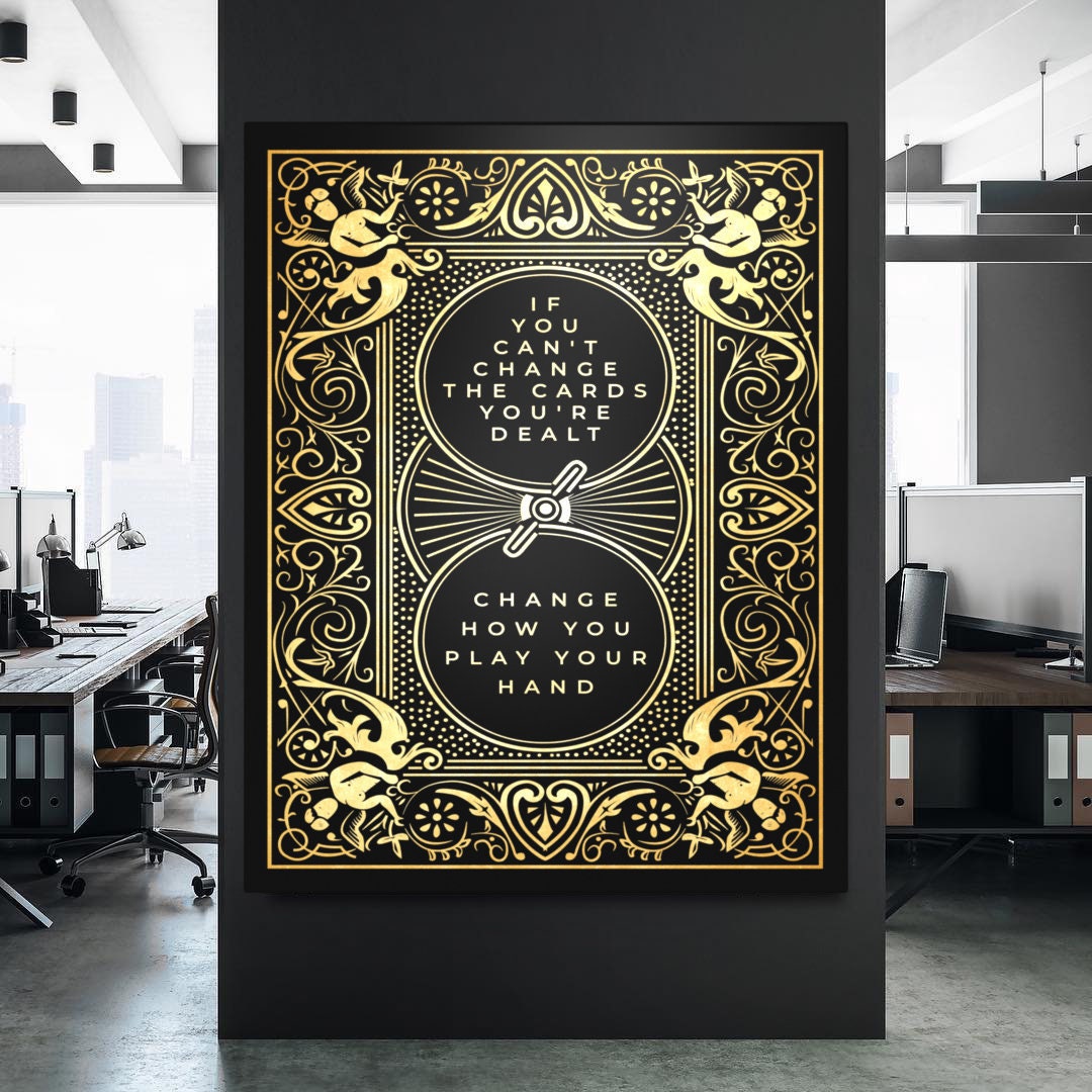Cards You Re Dealt Canvas Art Printable Wall Art Large Etsy