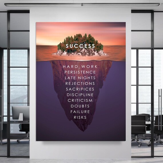 Success Island Canvas Art Printable Wall Art Large Wall Etsy