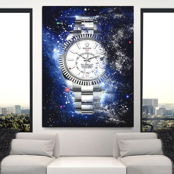 Rolex Sky Dweller XIV Luxury Watch Artwork Canvas Wall Art
