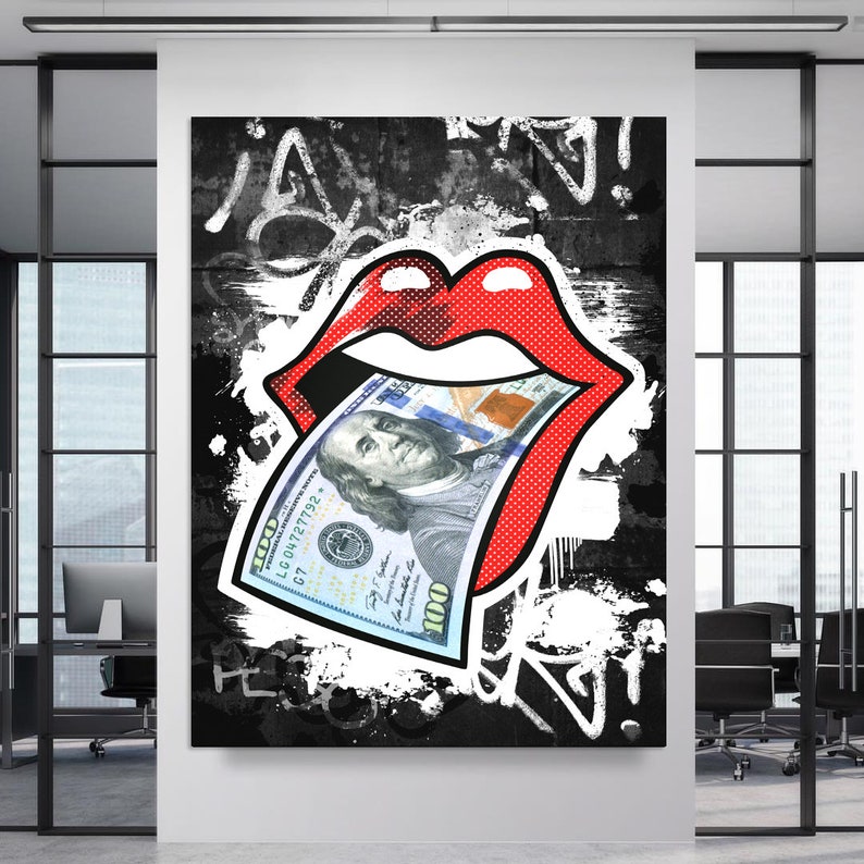 Rollingstones Money Talks X Canvas Art Printable Wall Art Etsy