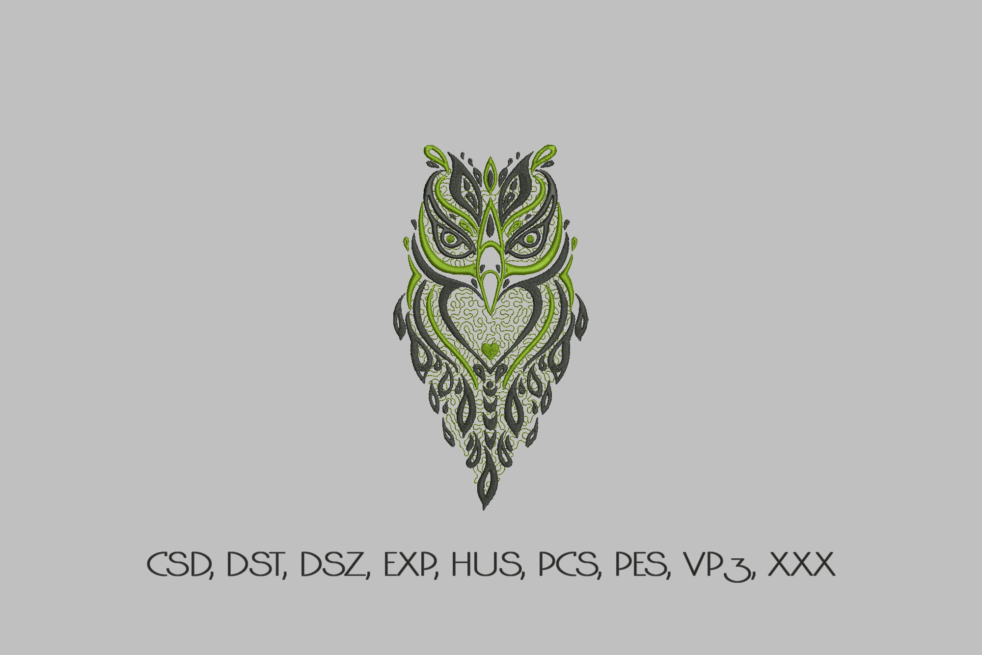 Owl Embroidery, Machine Embroidery Design, Instant Download