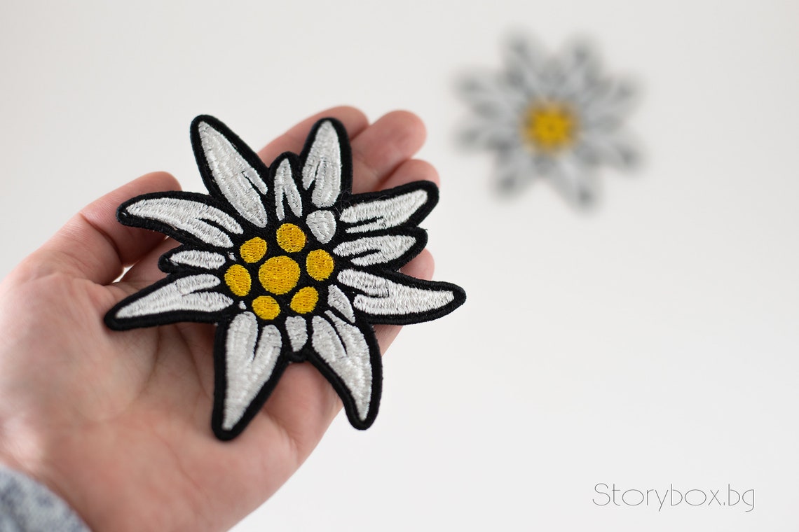 Edelweiss Machine Embroidery Design Embroidery Patch Instant Etsy