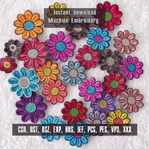 Cute Flower Embroidery Design, Instant Download, Machine Embroidery Design, Digital Embroidery,