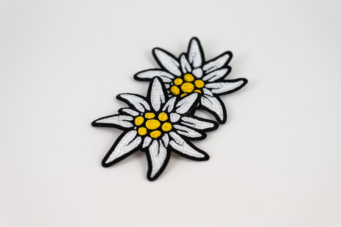 Edelweiss Machine Embroidery Design Embroidery Patch Instant Etsy