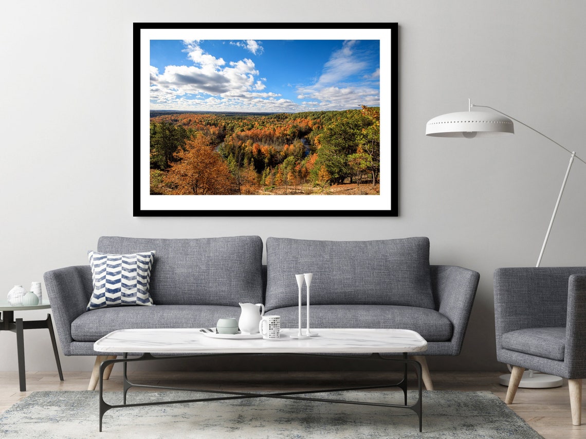 High Rollaways in Fall in Northern Michigan Fine Art Photograph Framed