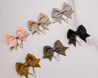 Planner Clips Bow Clip fabric Boss Lady girl , diary or Agenda Flower, designer for ring gm mm agenda filofax planners lux brand
