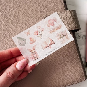 KALENDEREISEN | Minibogen Frühlingsblümchen | Gm Mm | A5 A6 B6 Persönliche Tasche | HP Half Letter Mini & Classic | Klar Matt APR24