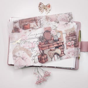 A4-decovel | Perkament | voor planner of boek | Plannerdecoratie | Elegant |