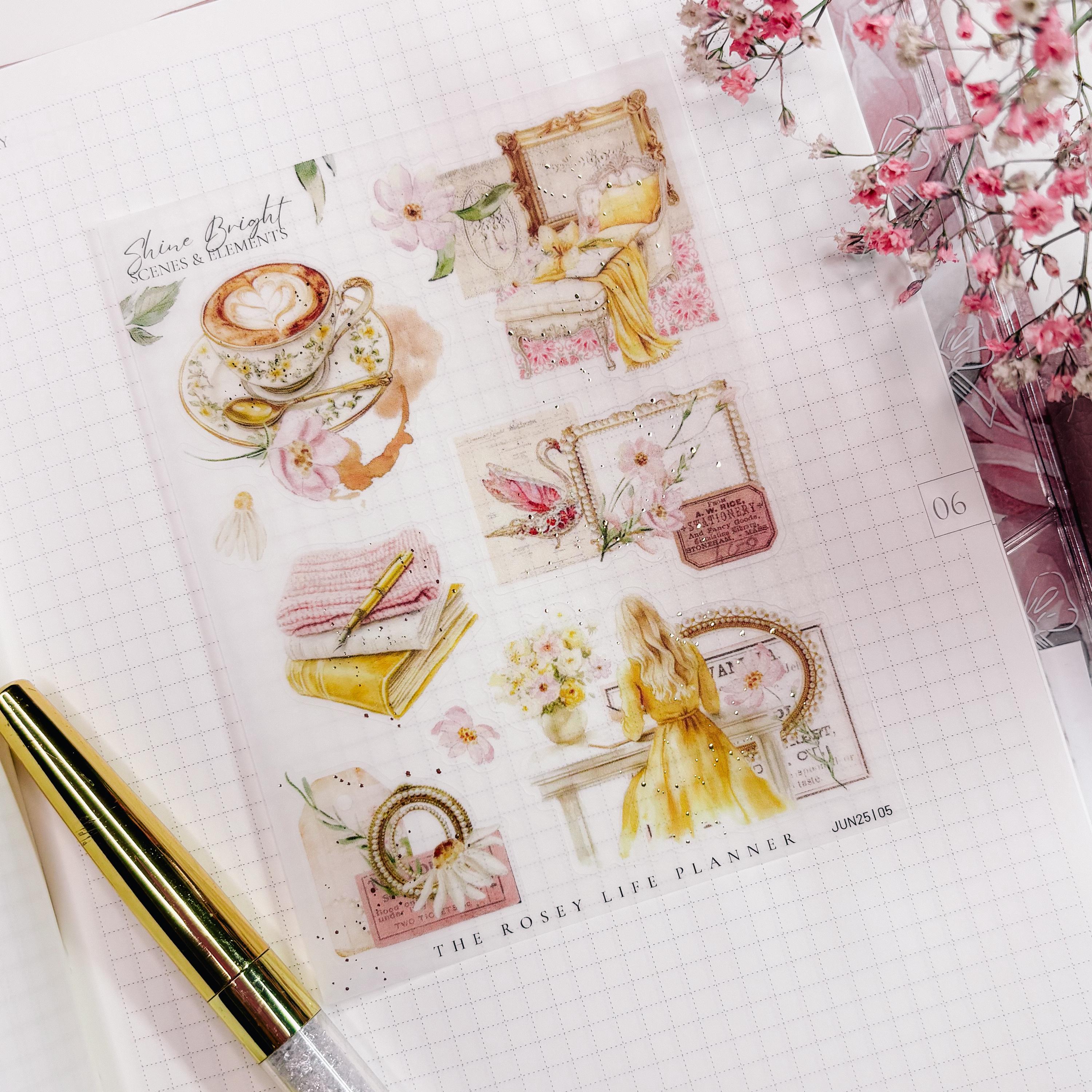 Deco Stickers | Sheet 5 | Clear Matte and Matte | June 25 Collection ...
