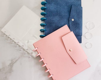 Sticker Album | sticker sheet  Storage | Functional | Planner Pouch Acrylic | Personal Pocket | HP Half Letter Mini & Classic | Pink pvc