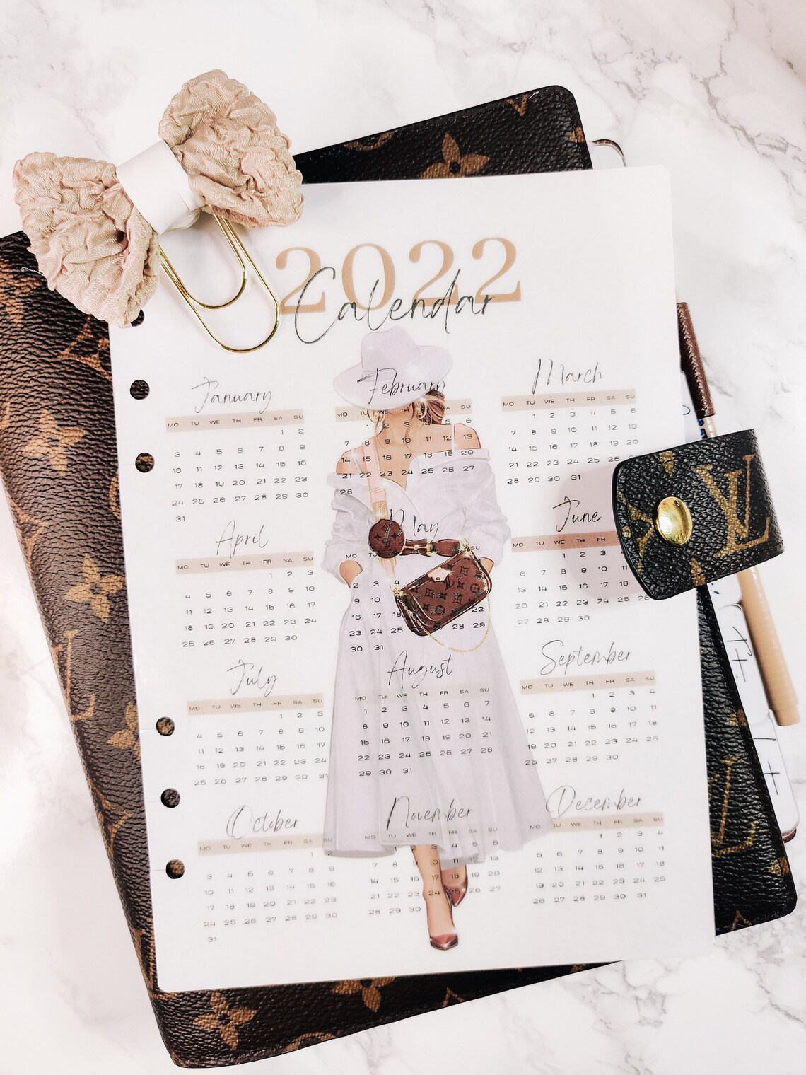 2022 Boss Lady Calendar Laminated Yearly Planner Designer Etsy UK
