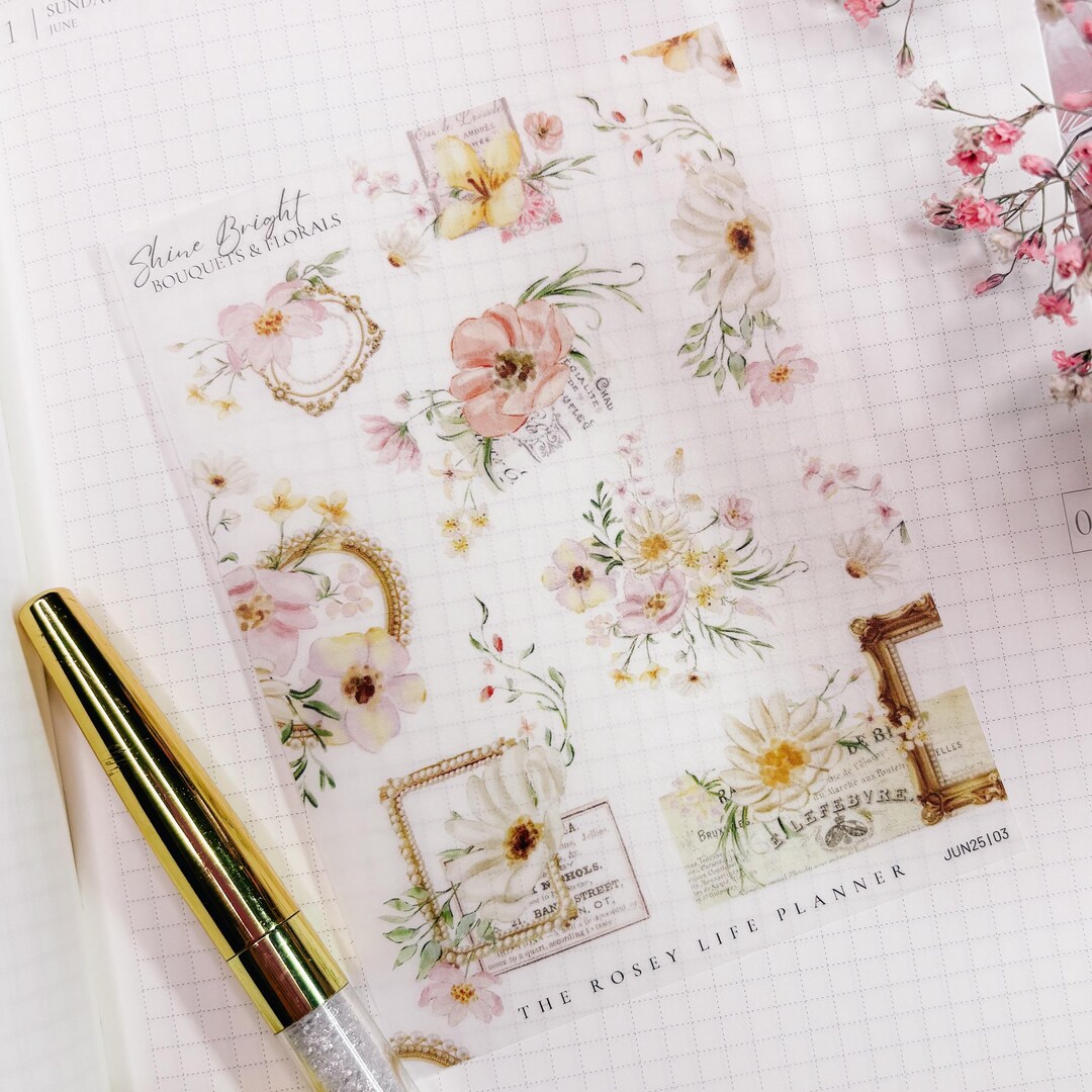 Deco Stickers | Sheet 3 | Clear Matte and Matte | June 25 Collection ...
