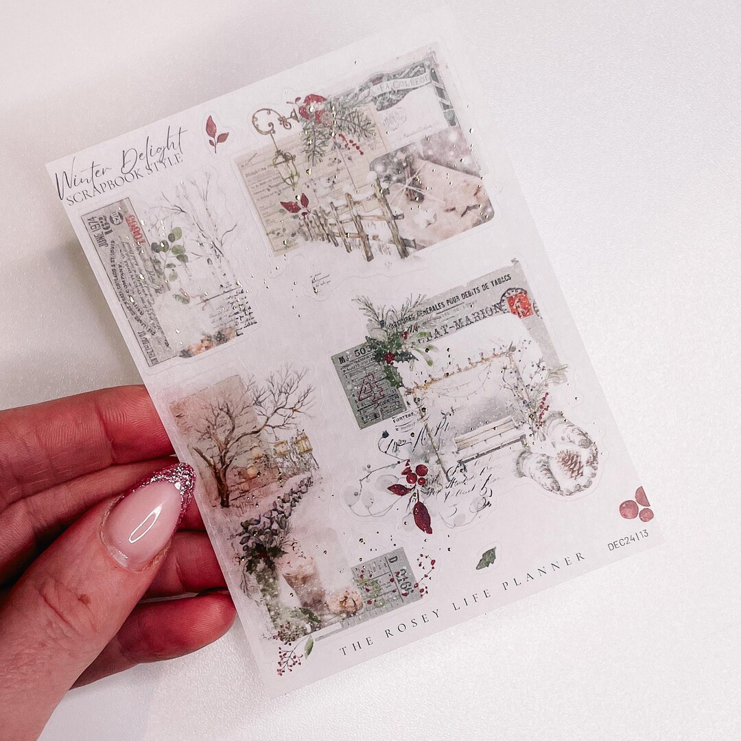Deco Stickers | Clear Matte | Deco Sticker Sheet | Gm Mm | A5 A6 B6 ...