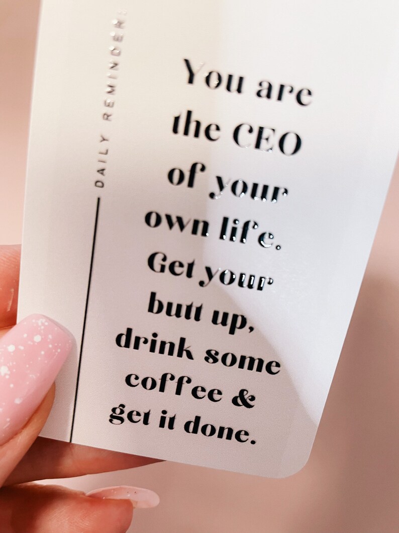 SCHEDA DI DIARIO / Coffee and Up / Minimalista / Segnalibro / Segnalibro per agenda / Citazione motivazionale / Mm A5 A6 B6 Tascabile personale / Hobonichi immagine 2