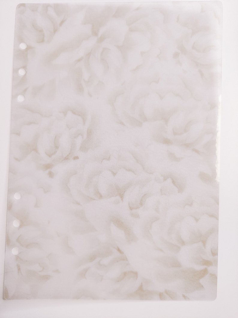 Floral Print Laminated Vellum Dashboard for Any Planner Size Etsy