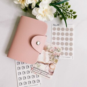 Estuche para papelería / Tarjetero / Funcional / Almacenamiento de pegatinas / Estuche para agenda / Bolsillo personal / HP Half Letter Mini y Classic /