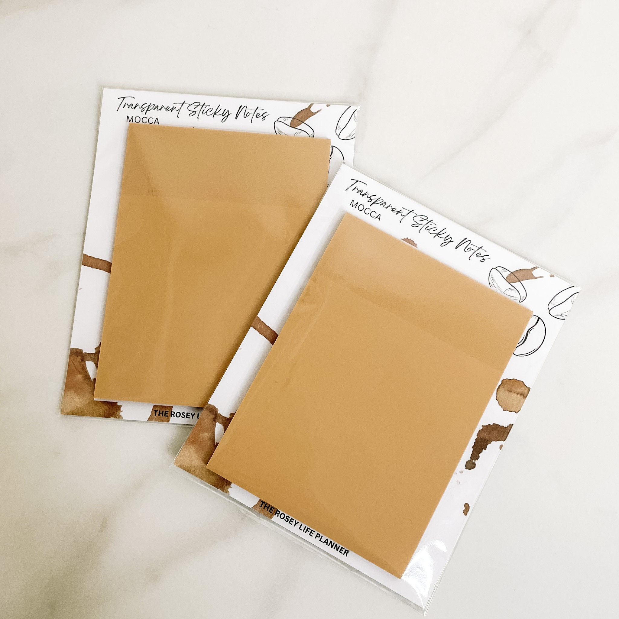 Sticky Note Half TRANSPARENT STICKY NOTES | Mooca | 50 Sheets | Memo Note Pad | A5 A6 B6 ...