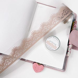 Coffee Lace  PET Tape  | 5cm x 5m roll | Coffee And Planning 3.0 |  |  Planner Decor | Elegant |