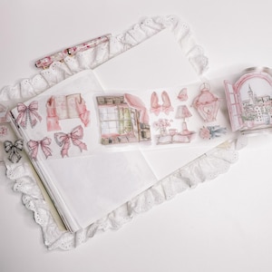Ruban adhésif shabby chic pour animaux de compagnie | Rouleau de 10 cm x 5 m | pour agenda ou cahier | Agenda Girl |  Planificateur de décoration | Élégant |