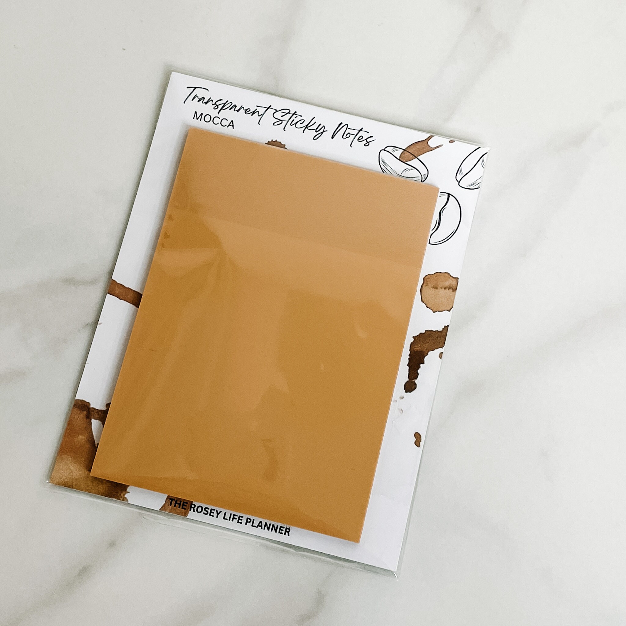 Sticky Note Half TRANSPARENT STICKY NOTES | Mooca | 50 Sheets | Memo Note Pad | A5 A6 B6 ...