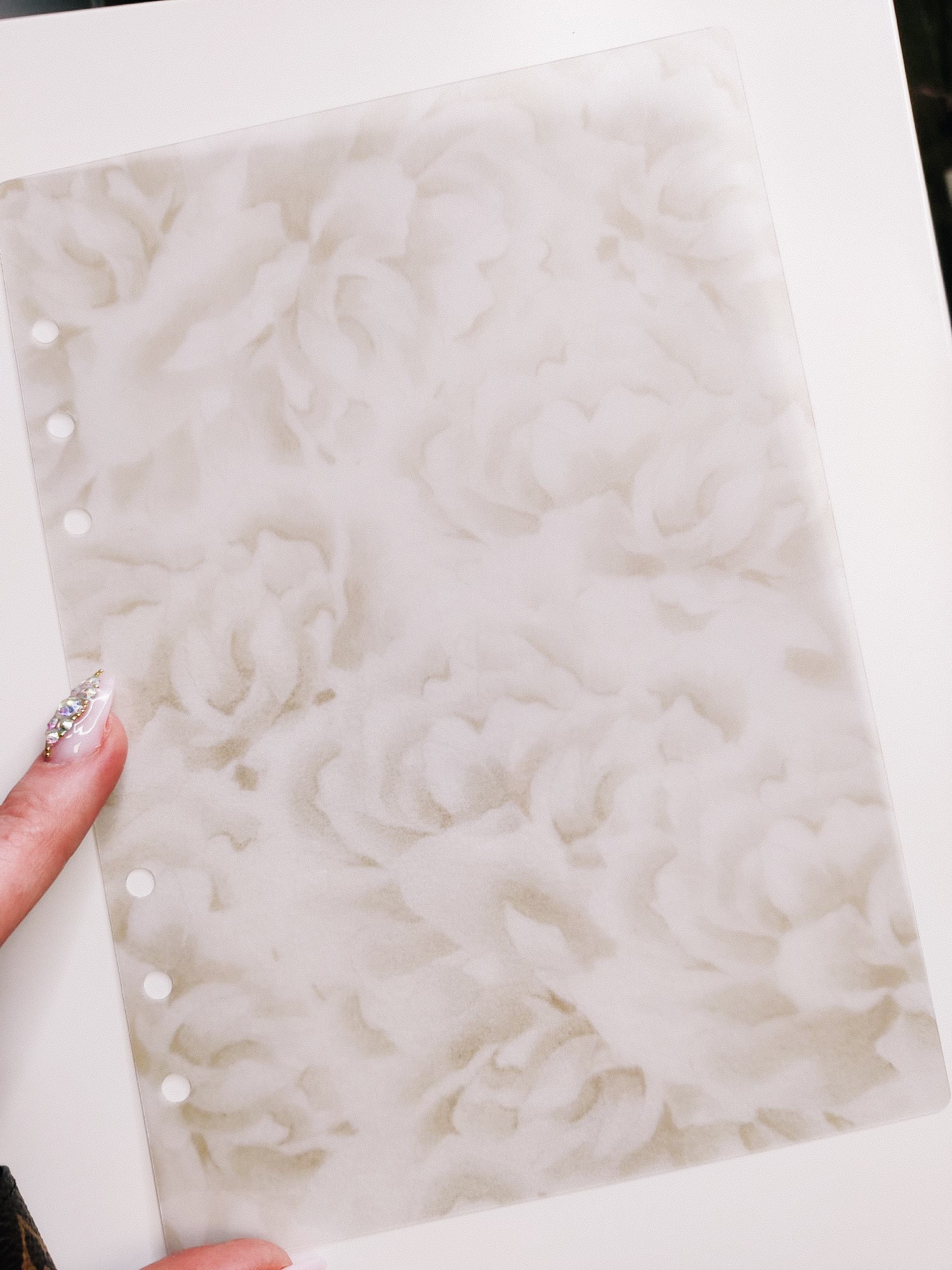 Floral Print Laminated Vellum Dashboard for Any Planner Size Etsy