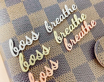 DIJE MAGNÉTICO PARA PLANIFICADOR / Alfileres dorados, plateados y dorados rosas mate / Boss / Broche / Breath / Toque personal / Bolsillo personal A5 A6 / Hobonichi