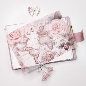 A4-decovel | Perkament | voor planner of boek | Plannerdecoratie | Elegant |