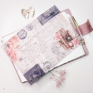 A4-decovel | Perkament | voor planner of boek | Plannerdecoratie | Elegant |