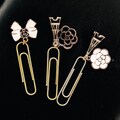 Minimalist Clover Flower Planner Clips and Charms Girl Boss Lady Planner diary or Agenda ,  for large agenda A5 Personal planners