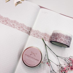 WASHI TAPE | Light Pink Lace | 10m- 2.5cm |
