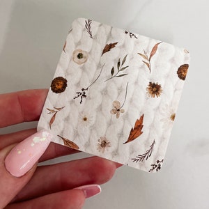TARJETA DE DIARIO / Cuadrada / Otoño / Marcapáginas / Decoración / Marcador de página de planificador / Cita motivacional / Bolsillo personal HP A5 A6 B6 / Hobonichi