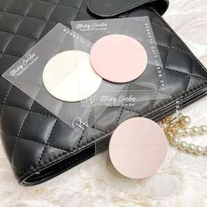 PAPILLON TRANSPARENT | Bloc-notes rond | 25 feuilles | Bloc-notes | A5 A6 B6 Pochette personnelle | Lettre h demi-lettre mini et classique | 5 cm - 2 pouces