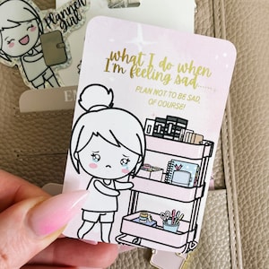 TARJETA DE DIARIO / PLANIFICACIÓN - Dorada / Minimalista / Marcapáginas / Marcador de página de planificador / Cita motivacional / Bolsillo personal mm A5 A6 / Hobonichi
