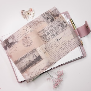 A4-decovel | Perkament | voor planner of boek | Plannerdecoratie | Elegant |
