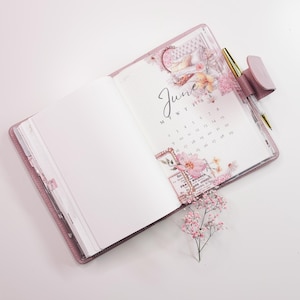 Plannerdashboard |  Kalender perkament |  Plannerdecoratie | VELLUM | A5 ONGEPAST | 25 juni |