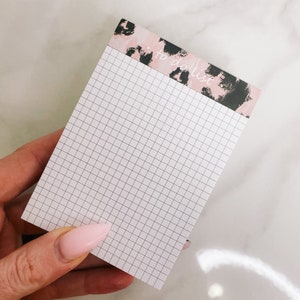 BLOCO DE NOTAS | bloco de notas esquadrado para fazer a lista | almofada destacável | Bloco de escrita | A5 A6 B6 Bolso Pessoal | Hp meia letra mini e clássico | Quadrado