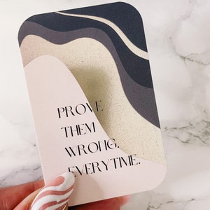 TARJETA DE DIARIO / Metálico / Minimalista / Marcador / Decoración / Marcador de página del planificador /Cita motivacional /Hp A5 B6 Bolsillo personal / Hobonichi