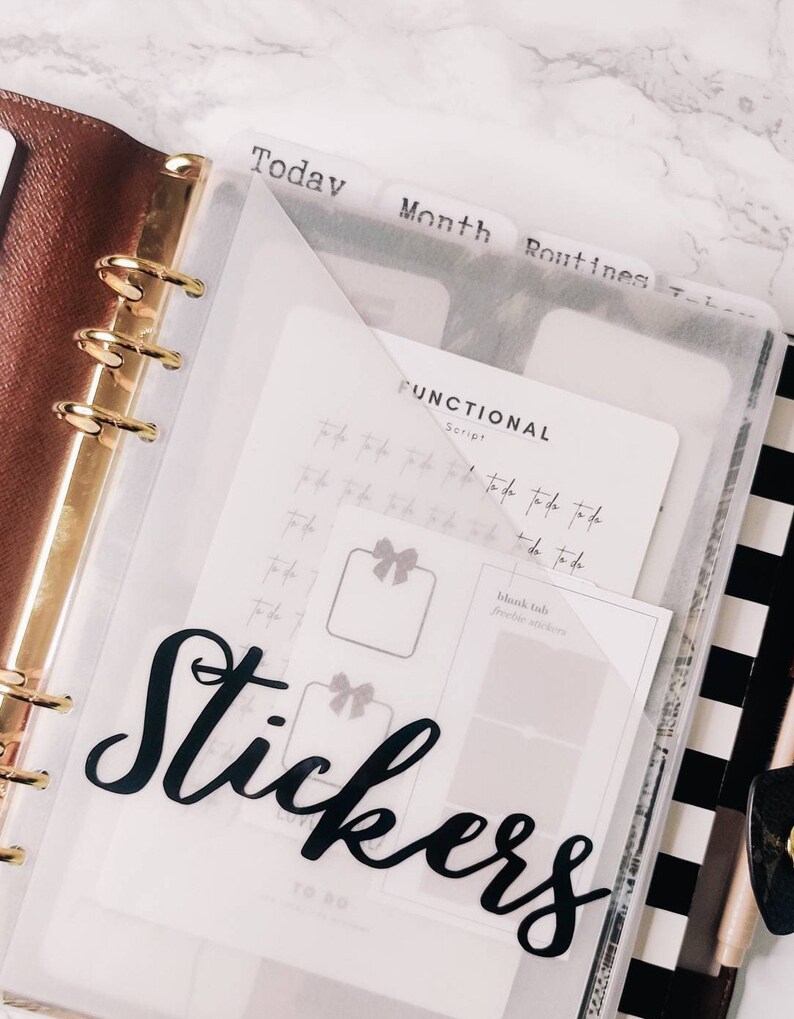 Vellum Dashboard POCKET PERSONAL A5 Size Luxury Minimalist Etsy